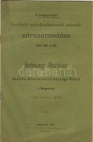 1909 A Magyaróvári Kerületi Munkásbiztosító pénztár zárszámadása; Czéh Lajos nyomdája