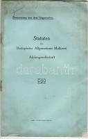 A Budapesti Egyesült Tejgazdaság Rt. üzletszabályzata német nyelven; L&F Weiss