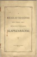 A Mocsolád-Tab-Siófoki helyiérdekű vasút alapszabályai; Grafikai intézet Rt.