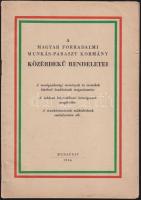 1956 A Magyar Forradalmi Munkás-Paraszt Kormány közérdekű rendeletei a Munkástanácsokról és elnöki Tanácsi határozat a Kossuth címer visszaállításáról és Kádár beszédei 31p