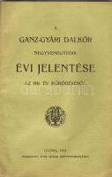 A Ganz-gyári dalkör 1911 évi jelentése; Kner Izidor nyomdája