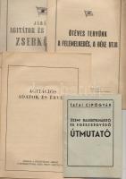 4 propaganda kiadvány az 50-es évekből + a Tatai cipőgyár üzembalesetelháritó útmutatója