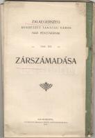 1907 Zalaegerszeg rt. város pénztárának zárszámadása; Breisach Sámuel nyomdája