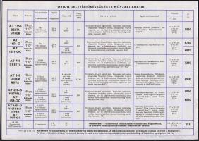 1980 Orion színes televízió-katalógus árakkal / Tv catalogue 10p. 29x21 cm