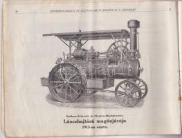 1913 Hoffherr-Schrantz... mezőgazdasági gépkatalógus (borító nélkül) sok képpel 142 old