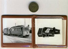 1933. Kisszakasz érme "tantusz" díszcsomagolásban, korabeli közlekedéstörténeti fotókkal T:2