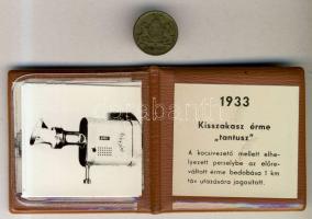 1933. Kisszakasz érme "tantusz" díszcsomagolásban, korabeli közlekedéstörténeti fotókkal T...