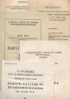 1930-40 5 db zárszámadás, jövedelenkimutatás