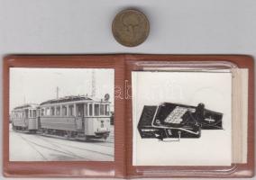 1933. Kisszakasz érme "tantusz" díszcsomagolásban, korabeli közlekedéstörténeti fotókkal T:2