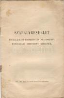 1911 Szabályrendelet foglalkozást közvetítő és cselédszerző, hatóságilag szervezett intézetről; Érseki lyceum nyomdája