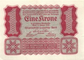 Ausztria/Osztrák-Magyar Bank 1922. 1K (3x), 2K T:I,I-
