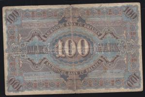 Német Birodalom/Császárság/Szászország/Sächische Bank 1890. 100M T:III/IV+