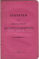 A Baranyamegyei Tejtermelőtársaság alapszabályai német nyelven; friedrich Oszkár nyomdája
