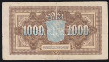Német Birodalom/Weimari Köztársaság/München/Bayerische Notenbank 1922.10.1. 1000M T:III/III-