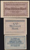 Német Birodalom/Weimari Köztársaság/Bajorország/Bayerische Staatsbank 1923. 1.000.000M + 100.000.000...