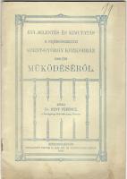 1909 Jelentés a Fejérvármegyei Szt György közkórház működéséről; Csitári G. Emil nyomdája