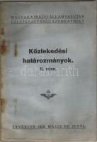 1939 M. Kir. Államvasutak: Közlekedési határozmányok II.