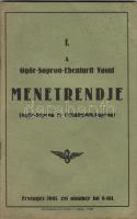 1941 A Györ-Sopron-Ebenfurti vasút menetrendje