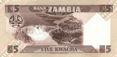 Zambia 6db (3klf) modern bankjegy köztük közeli sorszámúak is T:I