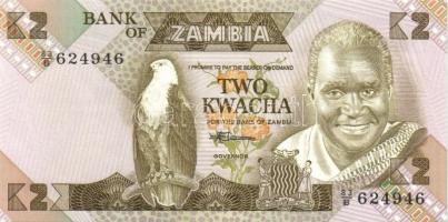 Zambia 6db (3klf) modern bankjegy köztük közeli sorszámúak is T:I