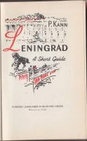 1959 P. Kann: Leningrad útikönyv fotókkal angolul (sérült papírborító) / Leningrad English tourist-g...
