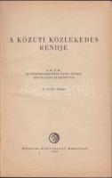 1962 KRESZ: Közúti közlekedés rendszabályai egészvászon kötés