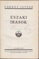 Csekey István: Északi írások,  Skandináv utazások Bp, Pfeifer Ferdinánd 1928, félvászon kötés