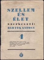 1936 Szellem és Élet benne Vas Tibor alkotmányjogász tanulmányával. (hátsó borító nélkül)