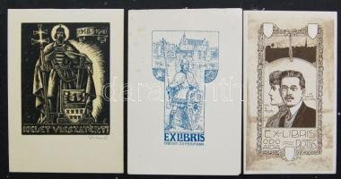 3db különböző ex libris