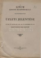 1943 A Linium lenfonó és szövőipari Rt, jelentése