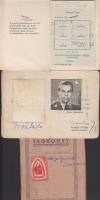 3 db tagsági igazolvány a múlt század közepéről