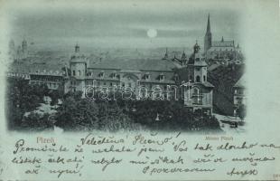 1899 Plzen with synagogue