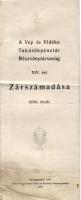 1910 Meghívó a Vép és Vidéke Takarékpénztár Rt közgyűlésére + zárszámadás; Szele és Breitfeld
