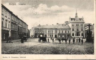 Náchod main square with the shop of Julius Landes