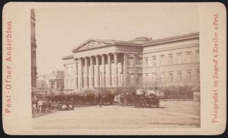 cca 1870 Budapest Nemzeti múzeum keményhátú fotó  / Pest-Offener Ansichten Zograf & Zinsler photo 9x7 cm