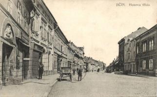 Jicín Hus street with confectionery shop (pinhole)