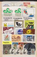 75 db magyar és külföldi levélzáró berakólapon