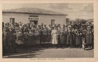 Macedonian women in the Italian zone