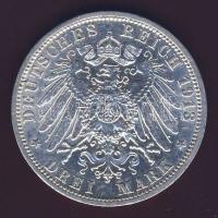 Német Birodalom/Császárság/Poroszország 1913A 3M Ag "25 éves uralkodás.." T:2