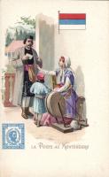 Montenegrin post, folklore litho