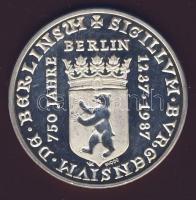 NSZK 1987. "750 éves Berlin-Siemens" Ag emlékérem 20g T:PP