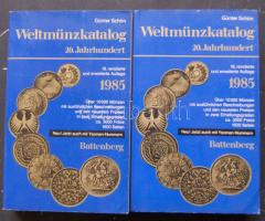 1985. Schön: Weltmünzkatalog 20. század I-II. kötet