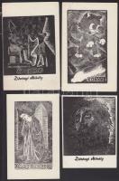 10 db klf ex libris magyar grafikusművészektől