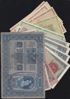Vegyes magyar bankjegy tétel koronával, pengőkkel és adópengőkkel T:vegyes