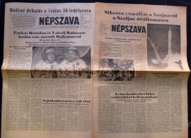 2 db 1980-as Népszava szám: Farkas Bertalan az űrben