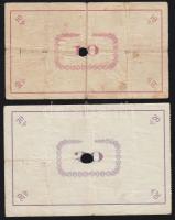 Pápa 1919. "Pápai csekk" 10K + 20K lyukasztással érvénytelenítve T:III