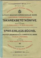 1919 Pesti Magyar Kereskedelmi Bank Lipótvárosi Főosztályának takarékbetétkönyve