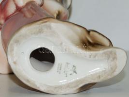 Kolibri jelzéssel ellátott porcelán Mikulás figura / Chinaware Santa Claus figure 22 cm