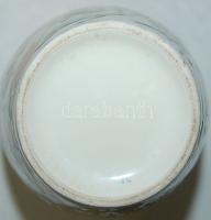 Jelzés nélküli kézzel festett porcelán váza (sérült) / Handpainted chinaware vase without mark (dama...