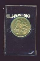 Nagy Britannia 1965. "Elizabeth II. / St. George" emlékérem Au (~0.25g) T:1 eredeti csomag...